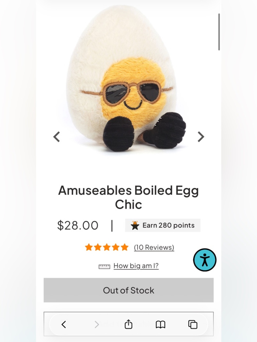 BNWT Jellycat Boiled Egg Chic - Picture 7 of 10